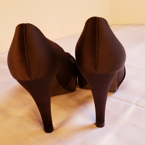 Pretty ❤️Michelangelo Size 6 Med Black Dressy Heels w Bling❤️ - Picture 5 of 8